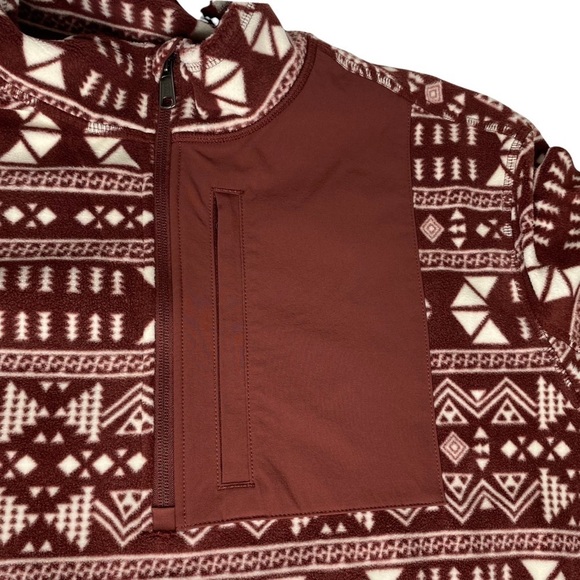 Duluth Trading Co Men's Checkpoint Fleece Pattern 1/4 Zip Mock Pullover. Size XL - Picture 5 of 7